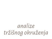 ANALIZE TRŽIŠNOG OKRUŽENJA